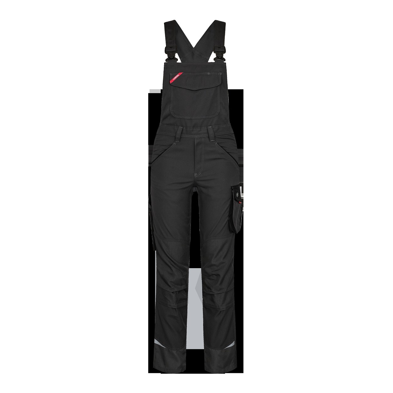 ENGEL Galaxy Damen Latzhose in Anthrazitgrau/Schwarz, Größe 48