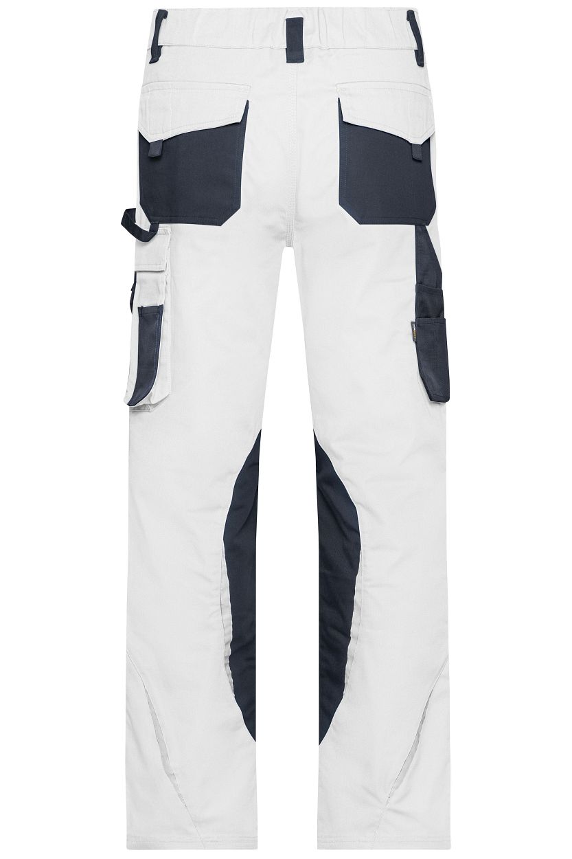 Workwear Pants - STRONG - "JN832" in White/Carbon, Größe 110 - Daiber