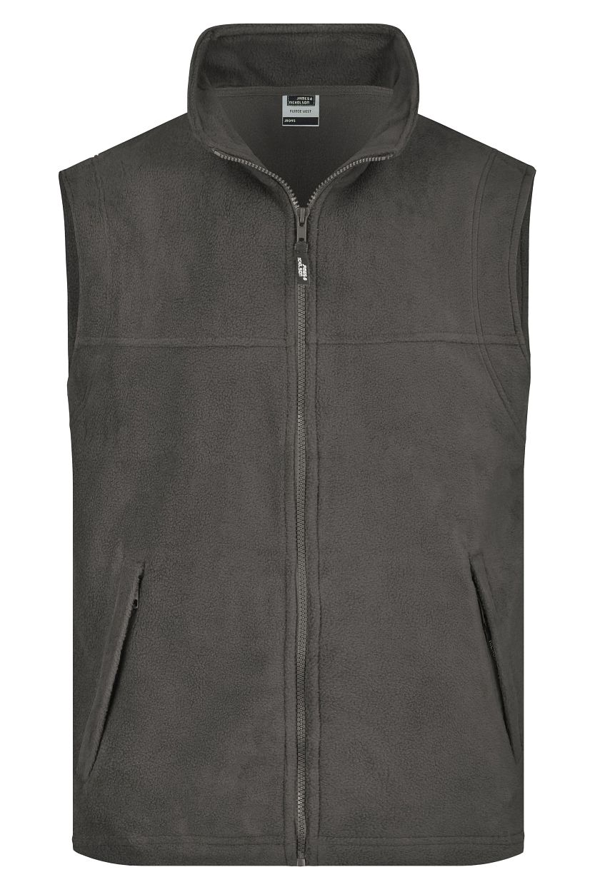 Fleece Vest "JN045" in Dark-Grey, Größe 4XL - Daiber