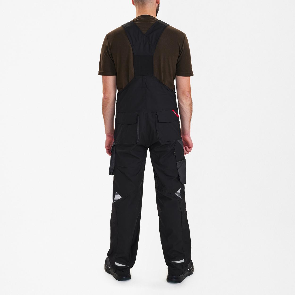 ENGEL Galaxy Latzhose in Schwarz/Anthrazit Grau, Größe 106