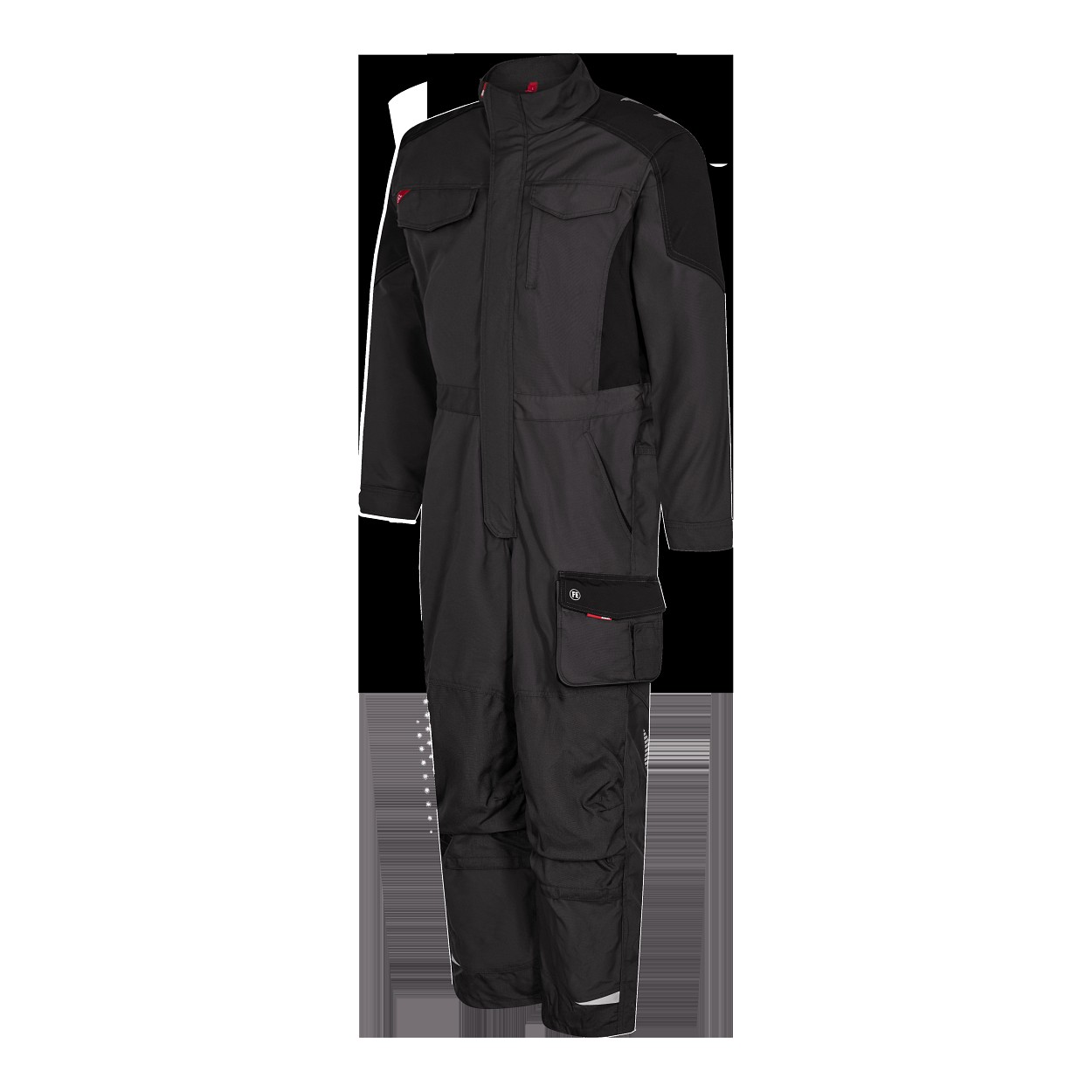 ENGEL Galaxy Overall in Anthrazitgrau/Schwarz, Größe XS