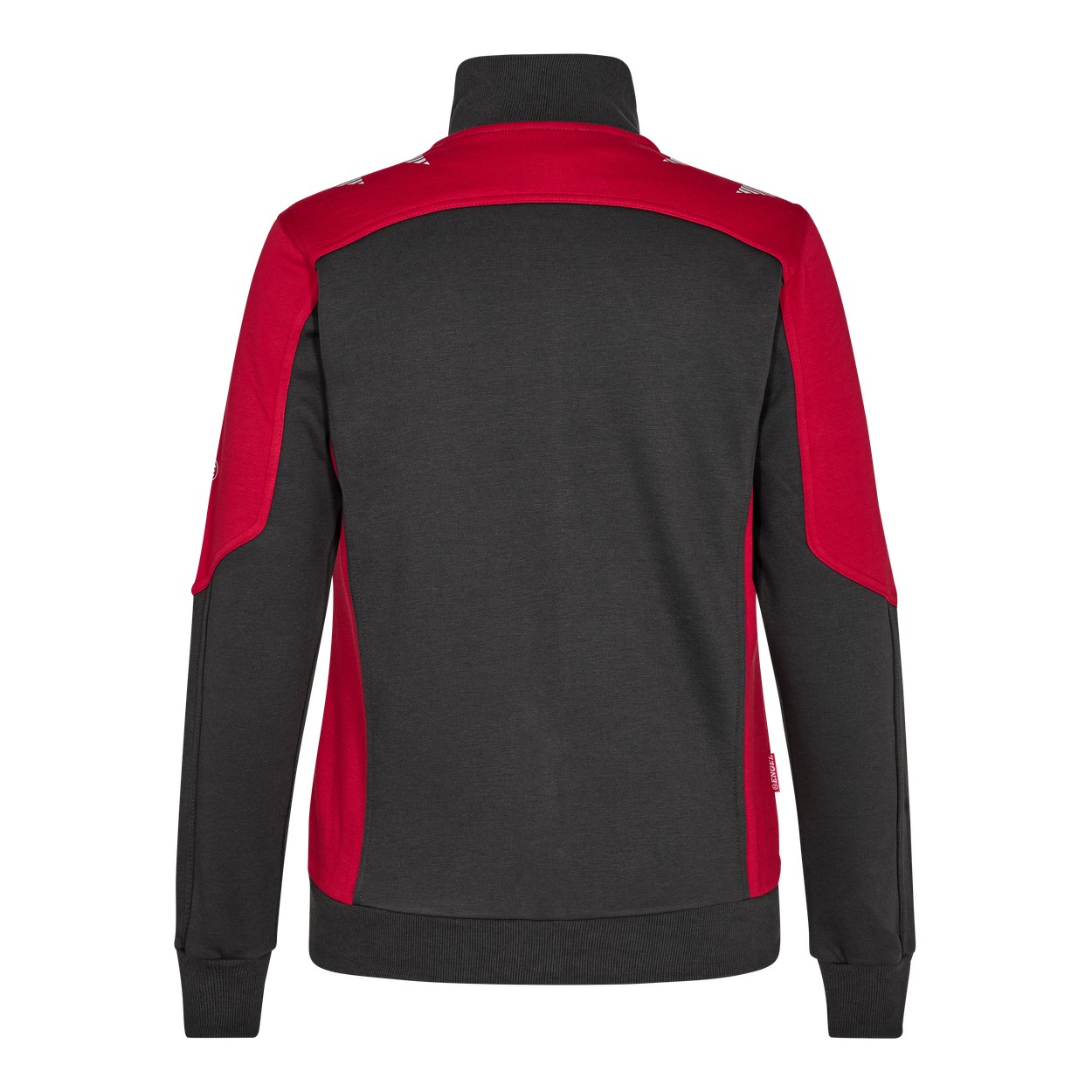 ENGEL Galaxy Damen Sweatcardigan in Anthrazit Grau/Tomato Red, Größe XS