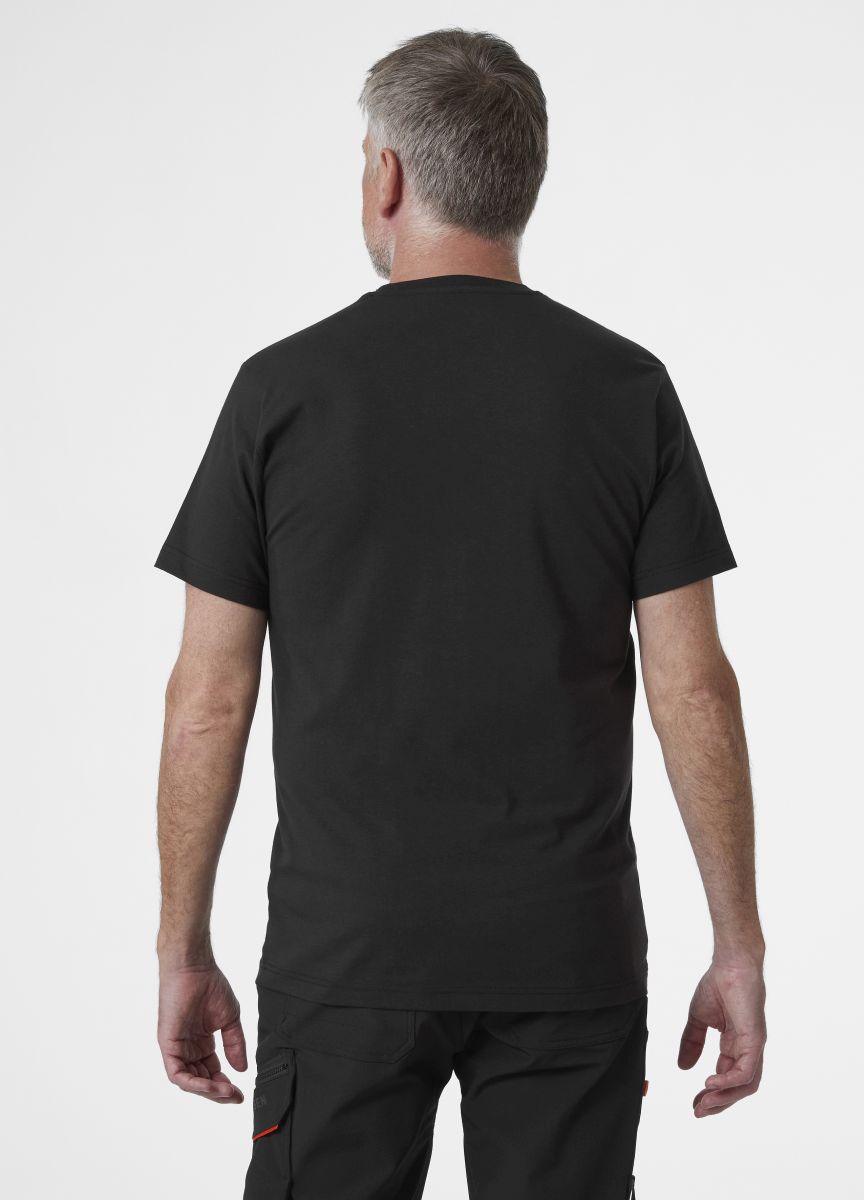 T-Shirt Logo in Black, Gr. 4XL von Helly Hansen Workwear