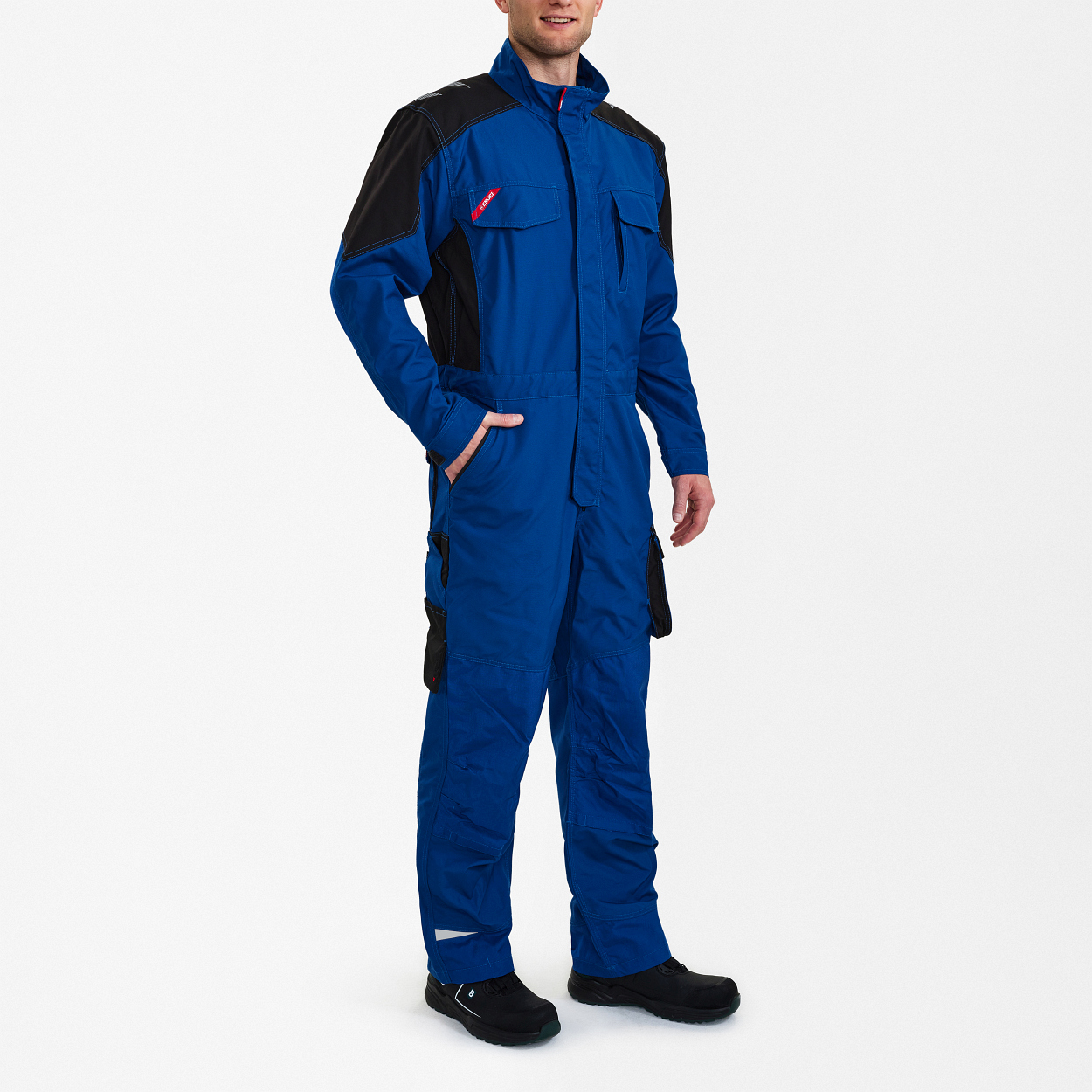 ENGEL Galaxy Overall in Surfer Blue/Schwarz, Größe XS