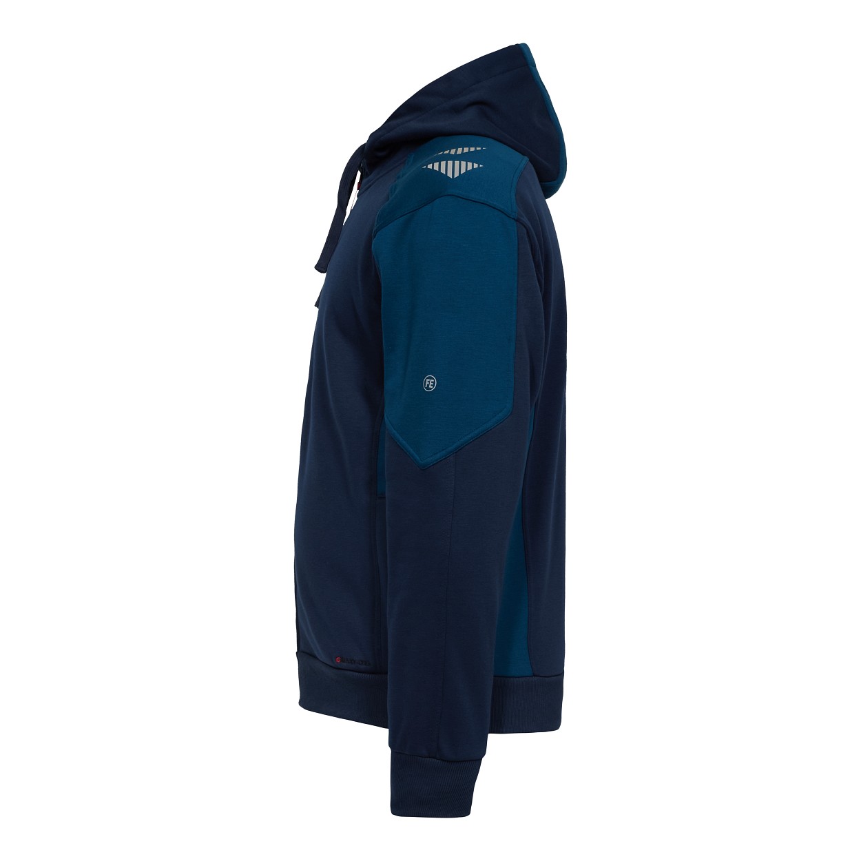 ENGEL Galaxy Sweatcardigan mit Kapuze in Blue Ink/Dark Petrol, Größe XS