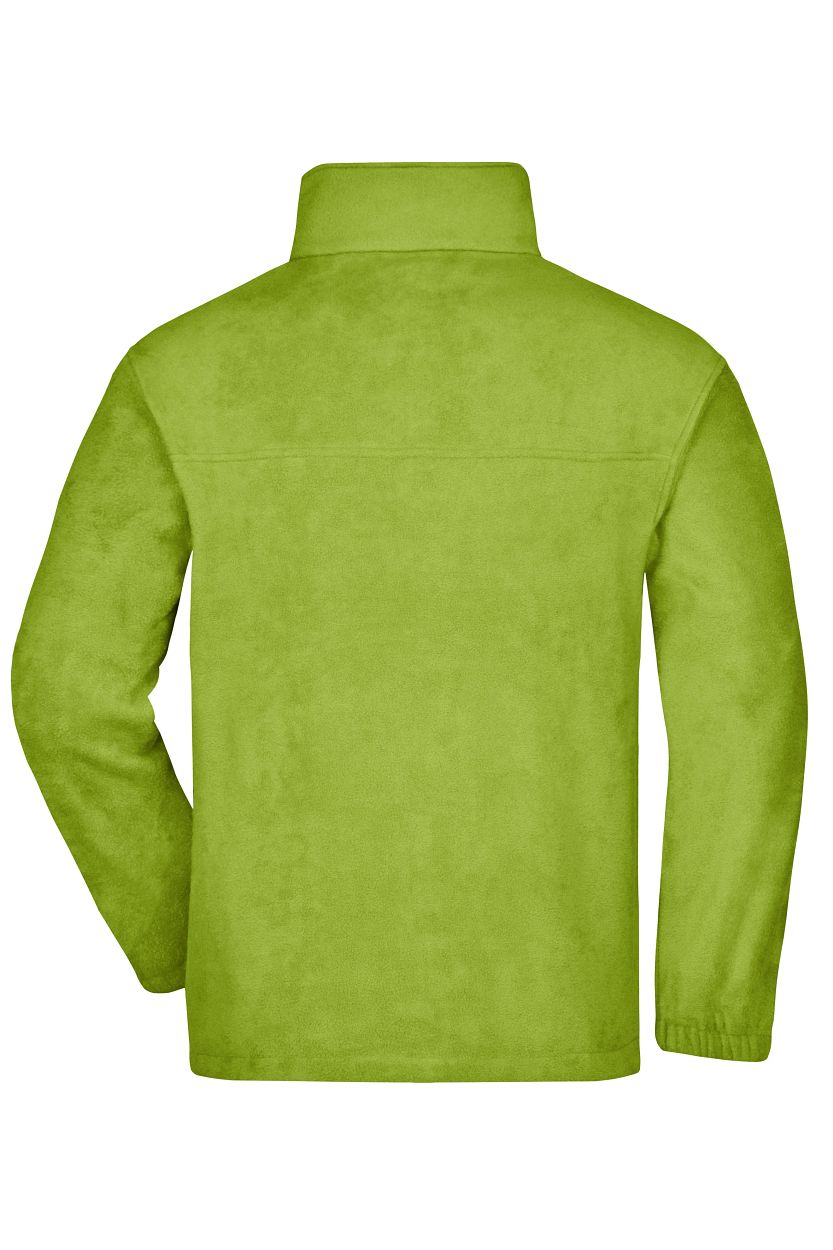 Full-Zip Fleece "JN044" in Lime-Green, Größe 4XL - Daiber