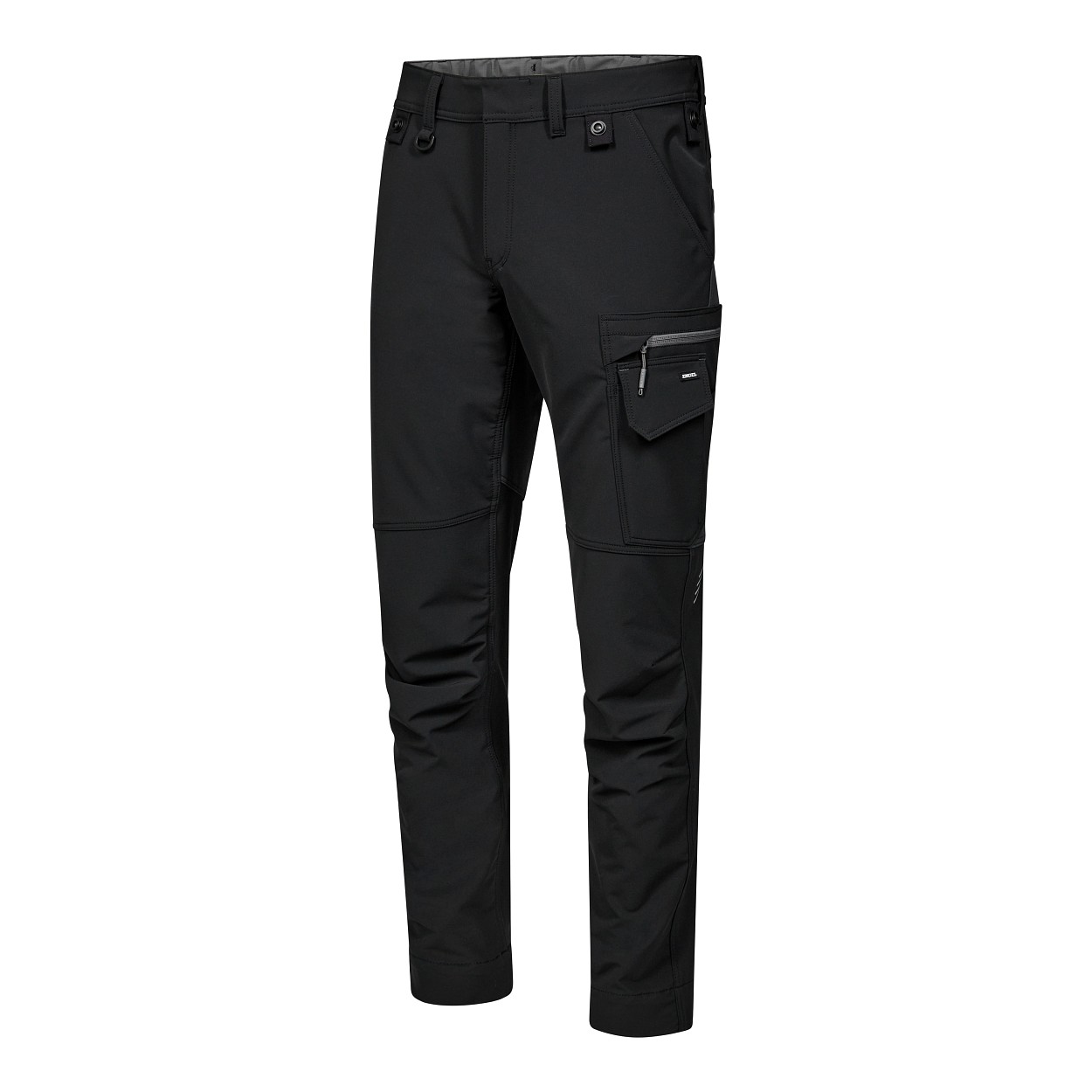 Entire Servicehose mit 4-Wege Stretch in Schwarz/Anthrazit Grau, Größe 26