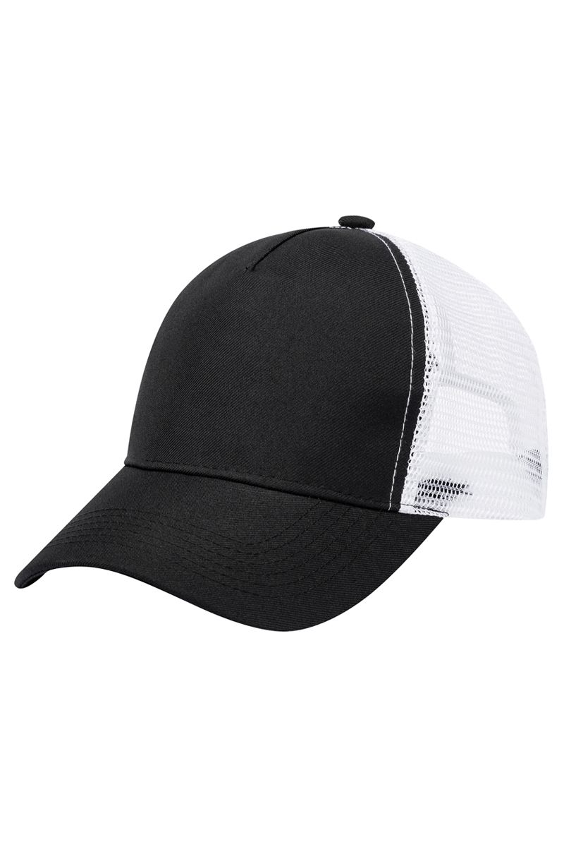 Trucker Mesh Cap in Schwarz / weiß von Karlowsky