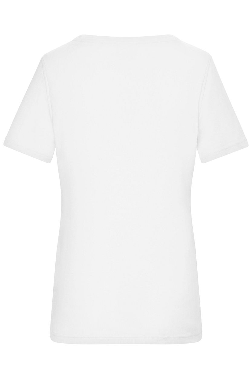 Ladies' T-Shirt 1:1 Rib OCS Standard "8039" in White, Größe 2XL - Daiber