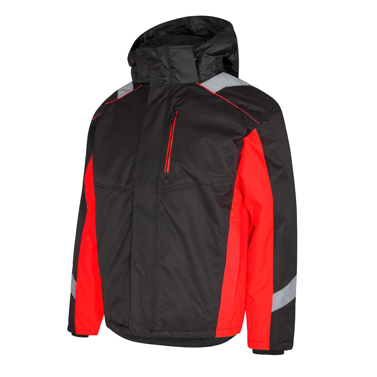 ENGEL Cargo Winterjacke in Schwarz/Rot, Größe XS