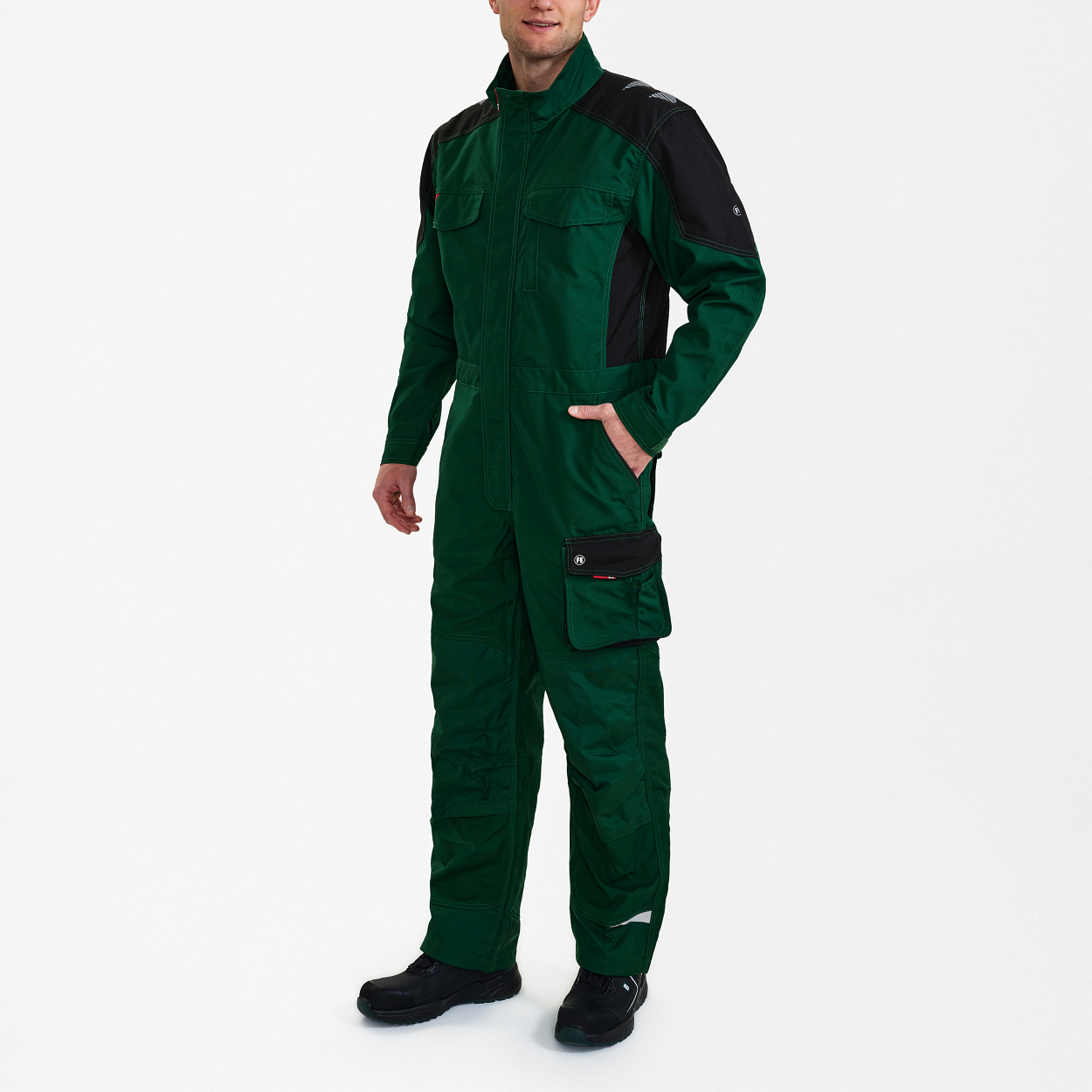 ENGEL Galaxy Overall in Grün/Schwarz, Größe XS