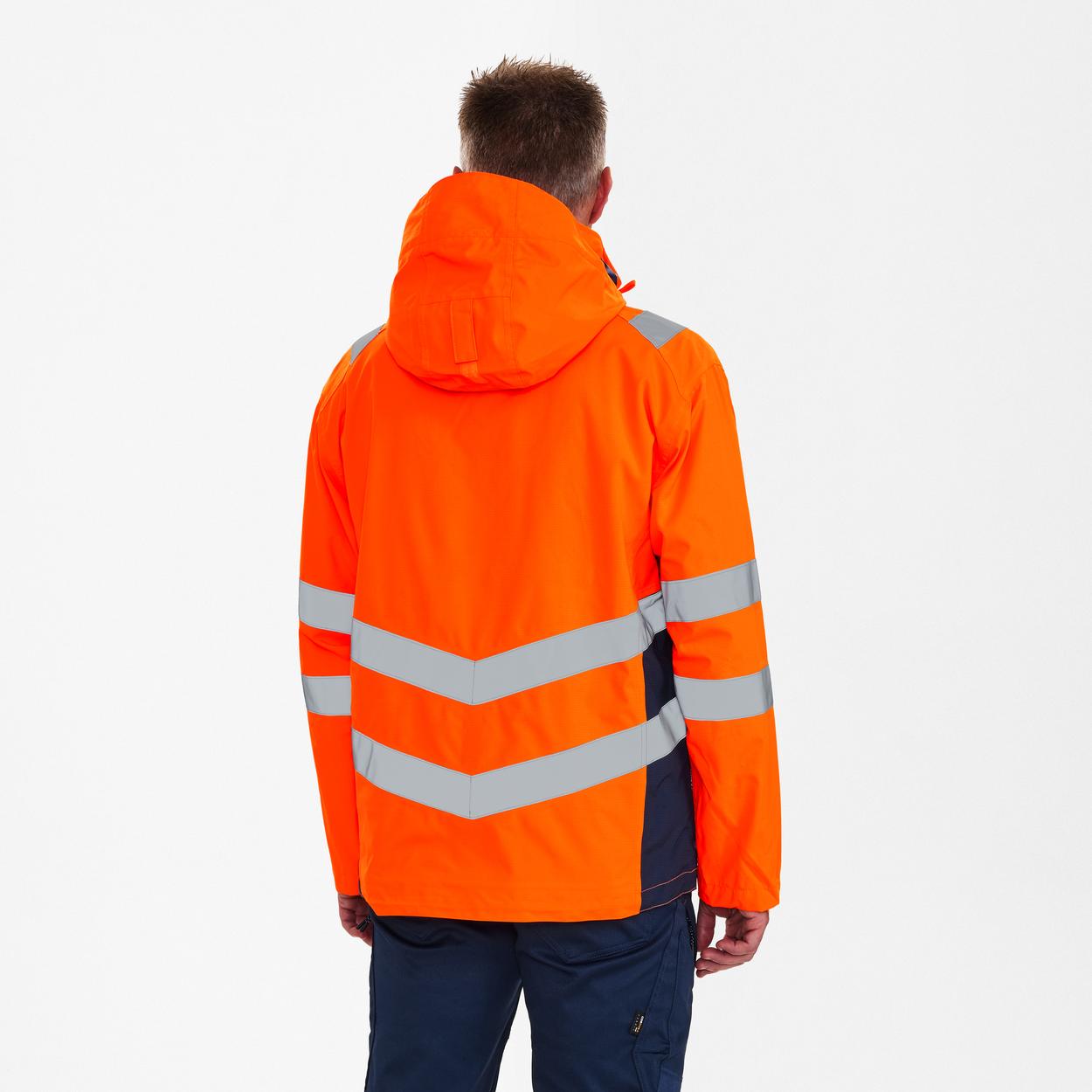 ENGEL Safety Shelljacke in Orange/Blue ink, Größe XS