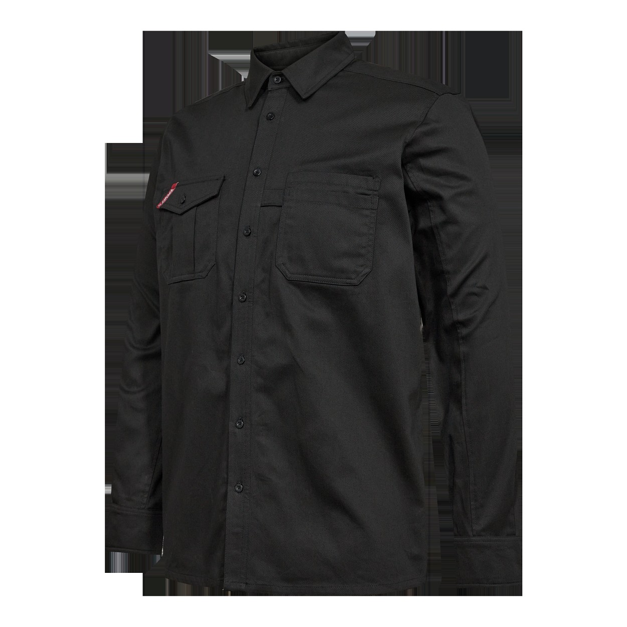 ENGEL Extend Baumwolle Hemd in Schwarz, Größe XS