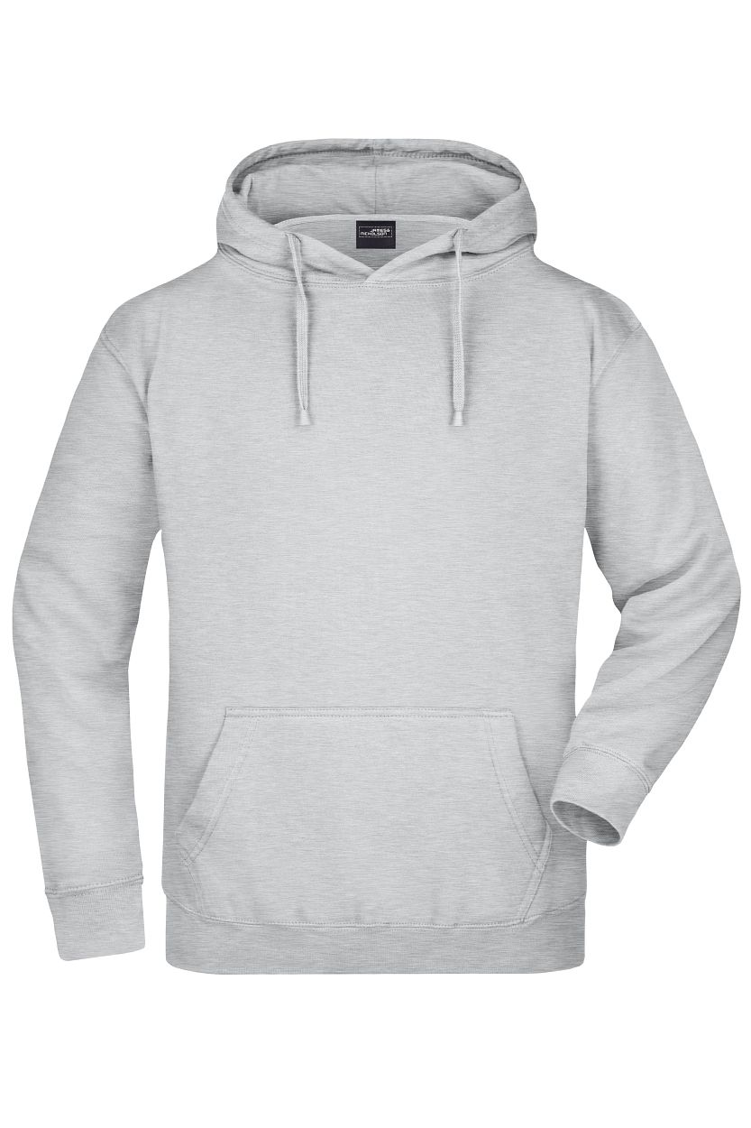 Hooded Sweat "JN047" in Grey-Heather, Größe 3XL - Daiber