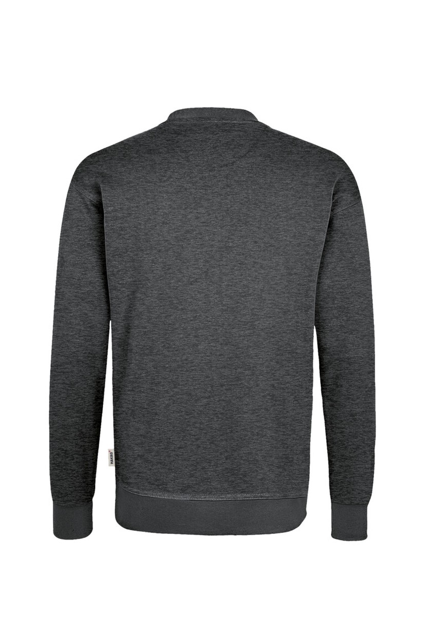 HAKRO 475 Sweatshirt MIKRALINAR® in Anthrazit meliert, Größe 6XL