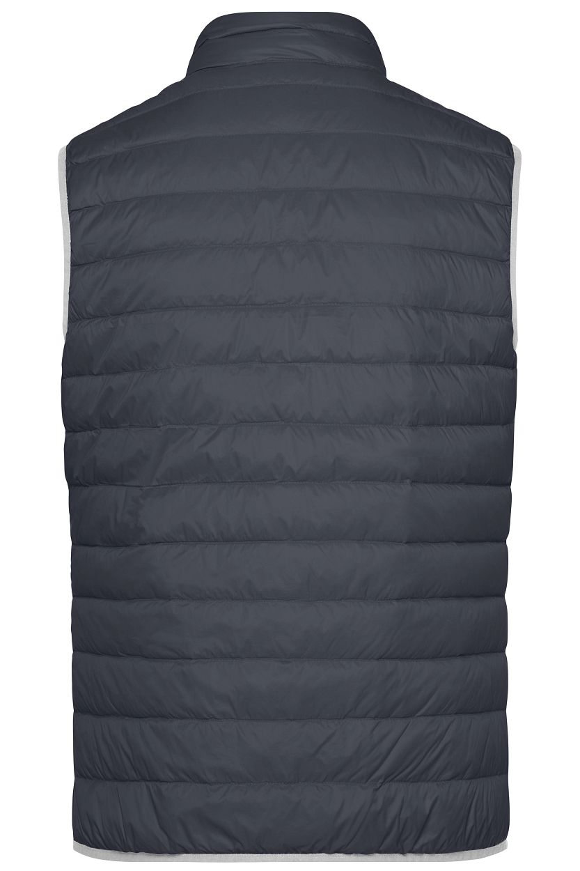 Men's Down Vest "JN1138" in Graphite/Silver, Größe 3XL - Daiber