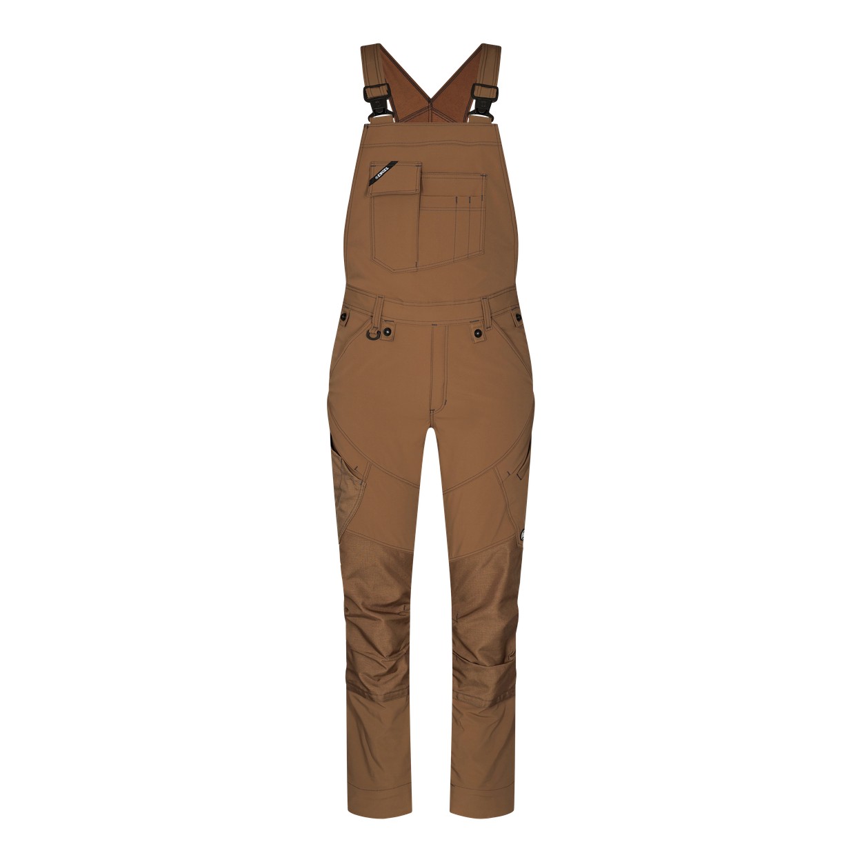 ENGEL X-treme Latzhose mit 4-Wege-Stretch in Toffee Brown, Größe 26