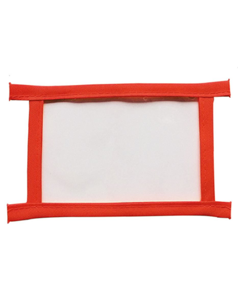 Korntex® ID Tasche mit Saum umrandet "Kriens" in Signal Orange, Größe 32 x 12 cm