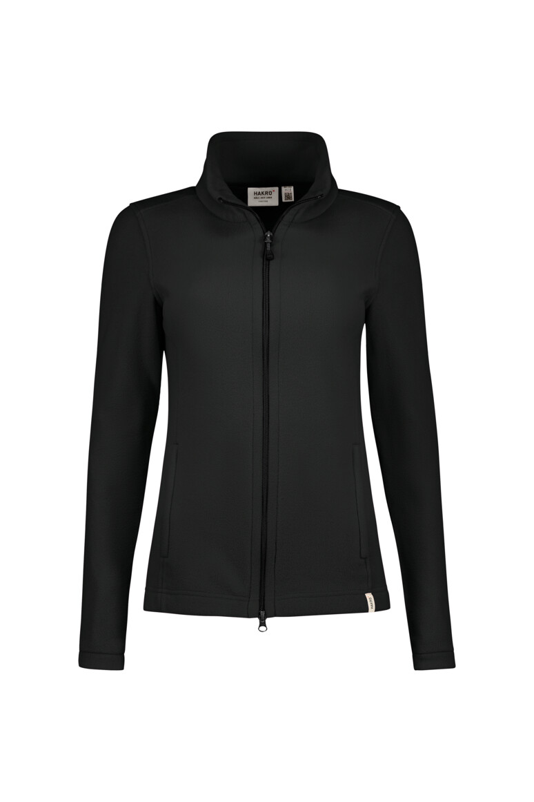 HAKRO 246 Damen Fleecejacke ECO GRS in Schwarz, Größe 6XL