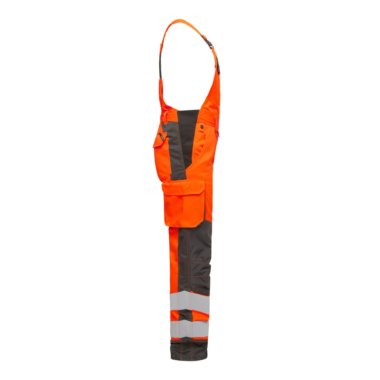ENGEL Safety Light Damen Latzhose in Orange/Anthrazit Grau, Größe 48