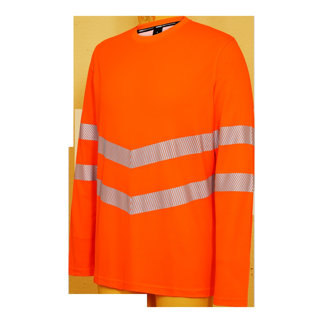 ENGEL Safety Langarm-T-Shirt in Hi-vis Orange, Größe XS