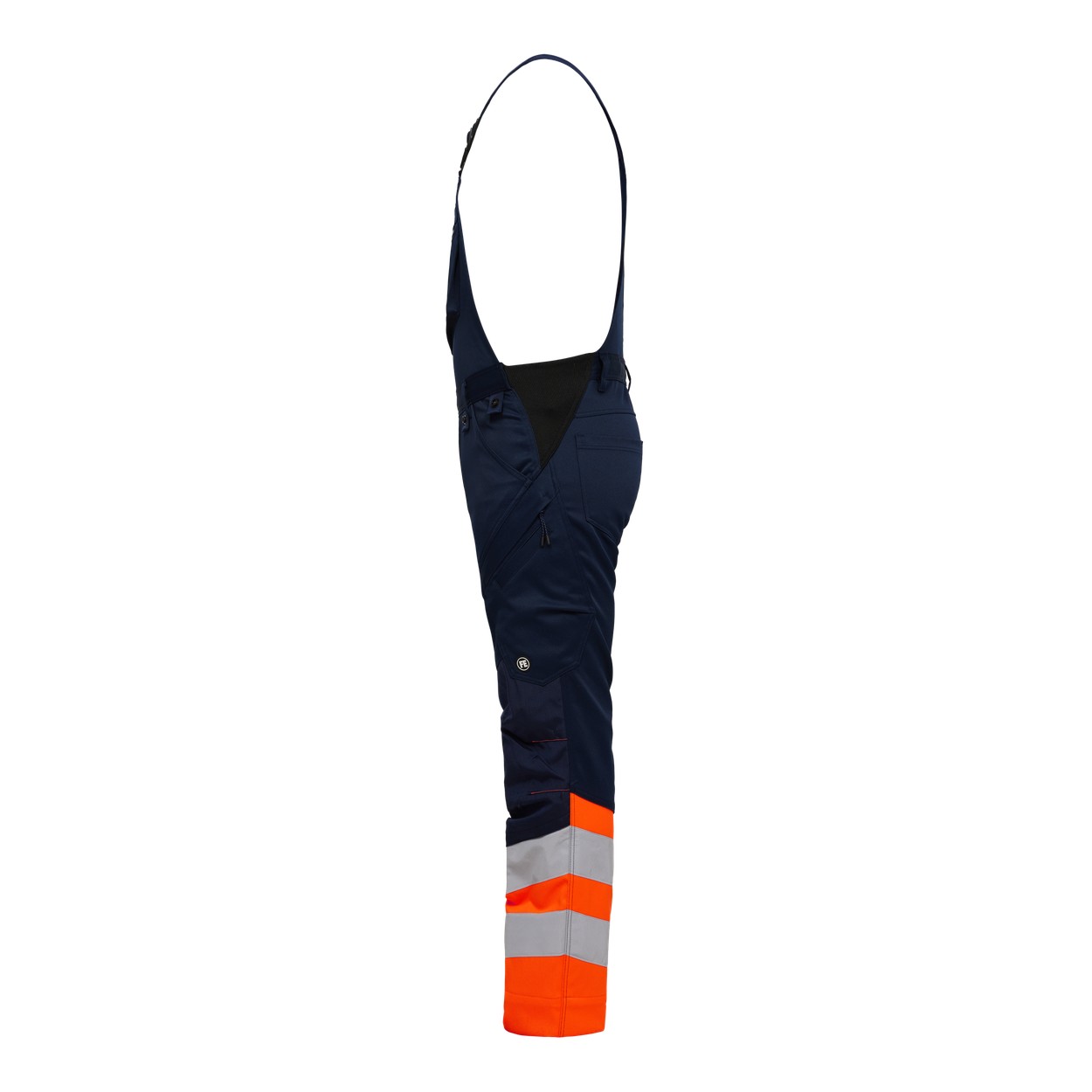 ENGEL Safety Latzhose mit 2-Wege-Stretch in Blue Ink/Orange, Größe 26