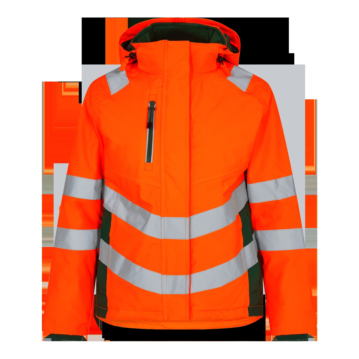 ENGEL Safety Damen Winterjacke in Orange/Grün, Größe XS