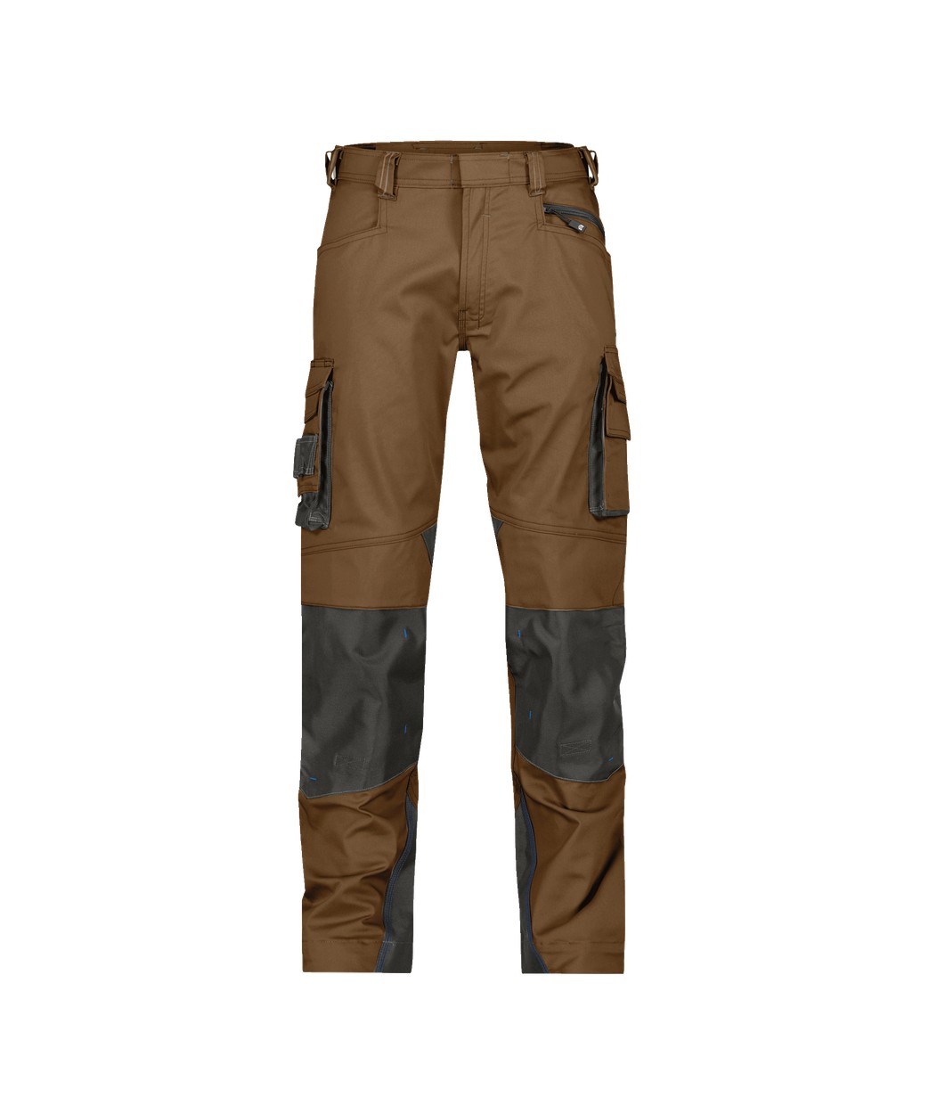Arbeitshose mit Kniepolstertaschen "DASSY® Nova" in LEHMBRAUN/ANTHRAZITGRAU, Größe 58 - kurzer Schritt PESCO63