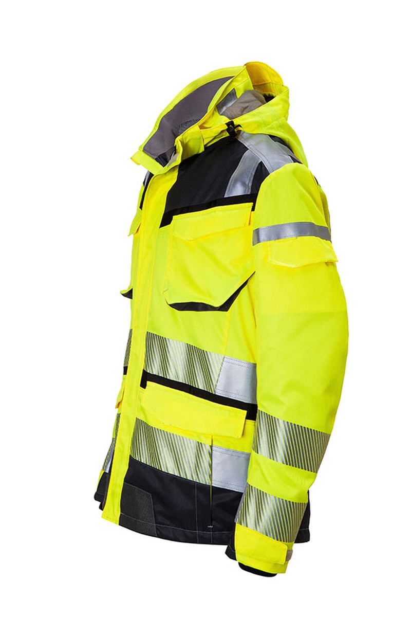 KÜBLER REFLECTIQ Wetterjacke SYMPATEX® PSA 2 KÜBLER REFLECTIQ Wetterjacke SYMPATEX® PSA 2 in Warnrot / Schwarz, Größe 4XL