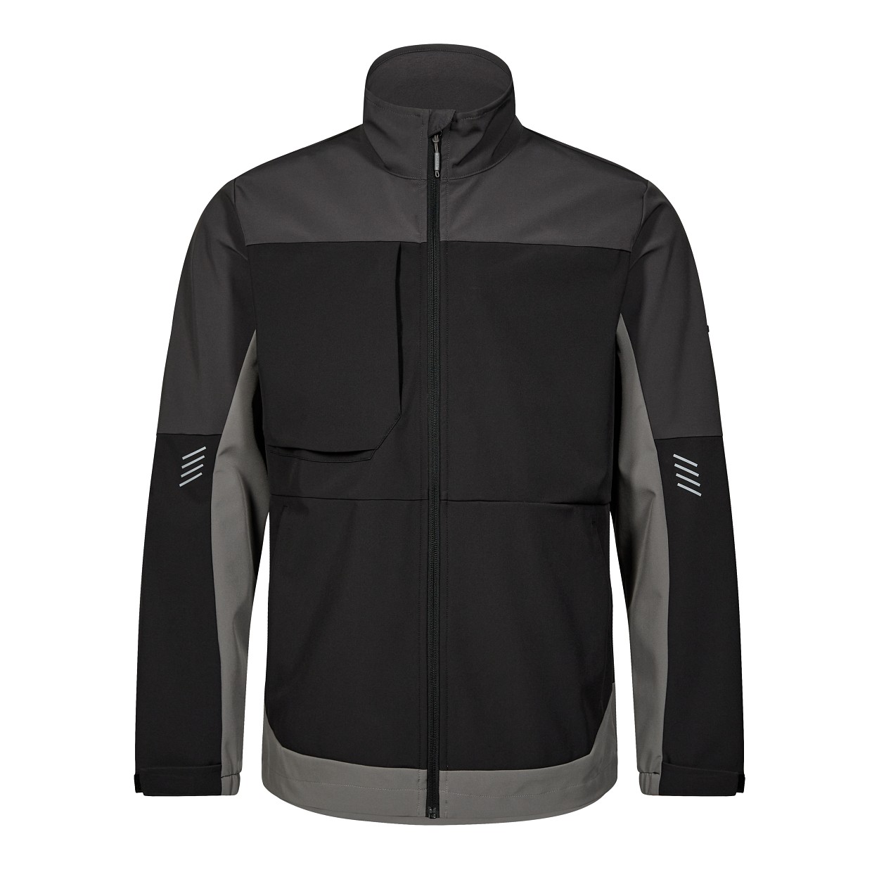 ENGEL Entire Softshelljacke in Schwarz/Anthrazit Grau, Größe XS