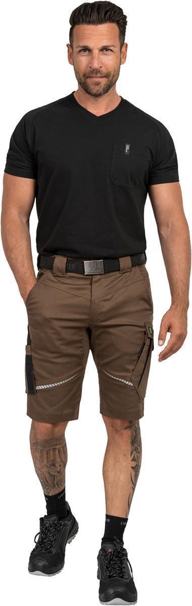 T-Shirt V-Neck Uwe FLEXT05 Flex Line in Schwarz, Gr. XS von Leibwächter