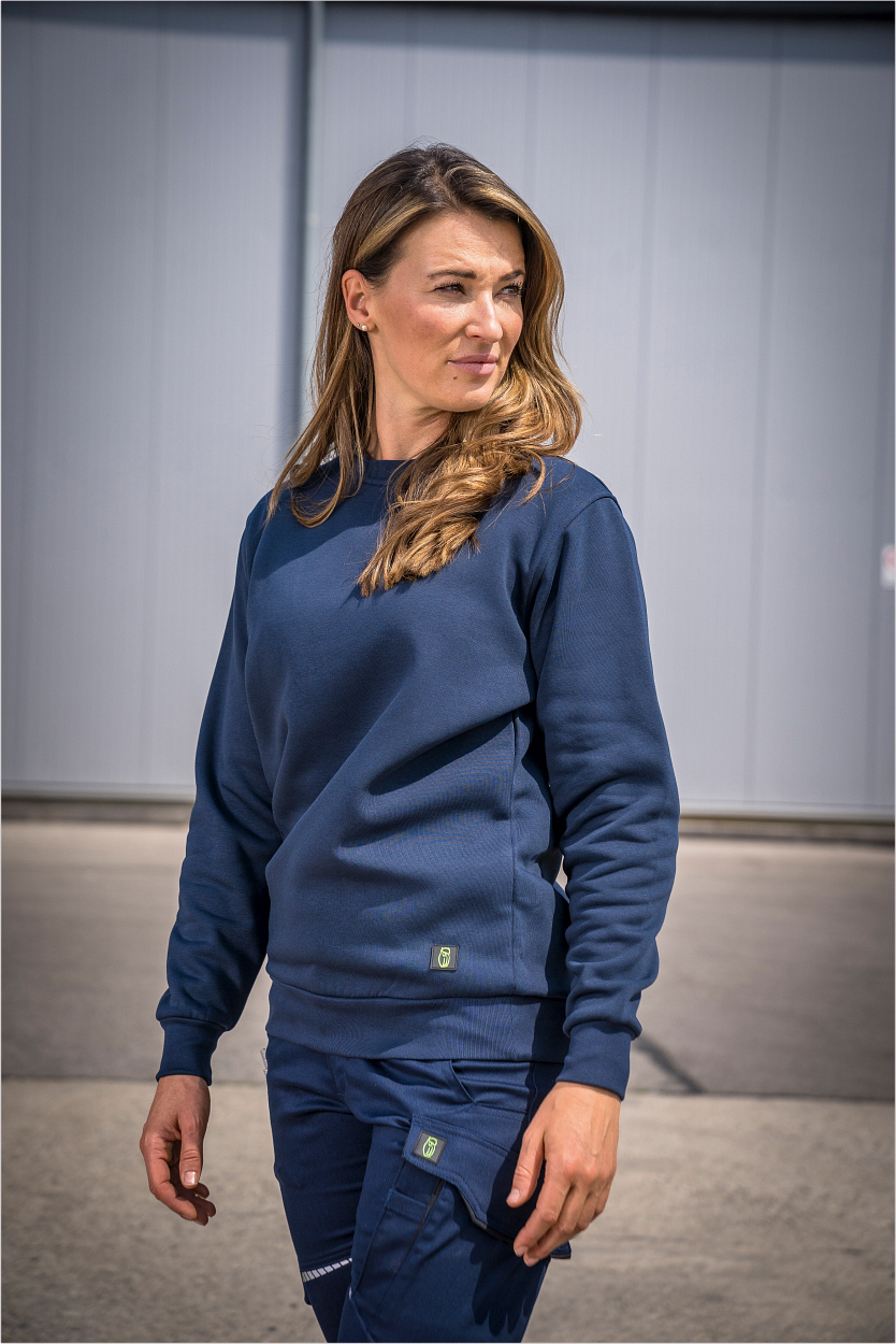 Rundhals-Sweater "Alex" Classic Line Marine LWSR, Gr. 2XL von Leibwächter