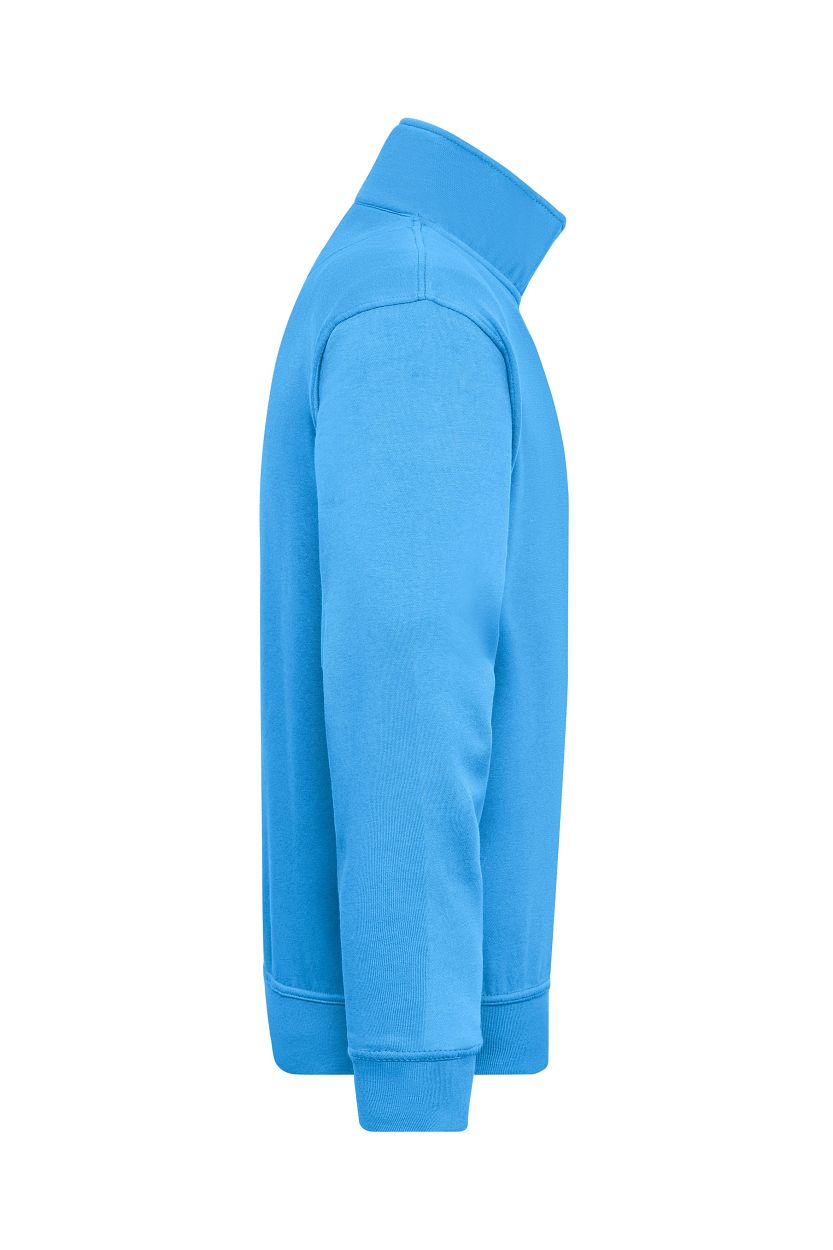 Workwear Half-Zip Sweat "JN831" in Aqua, Größe 6XL - Daiber