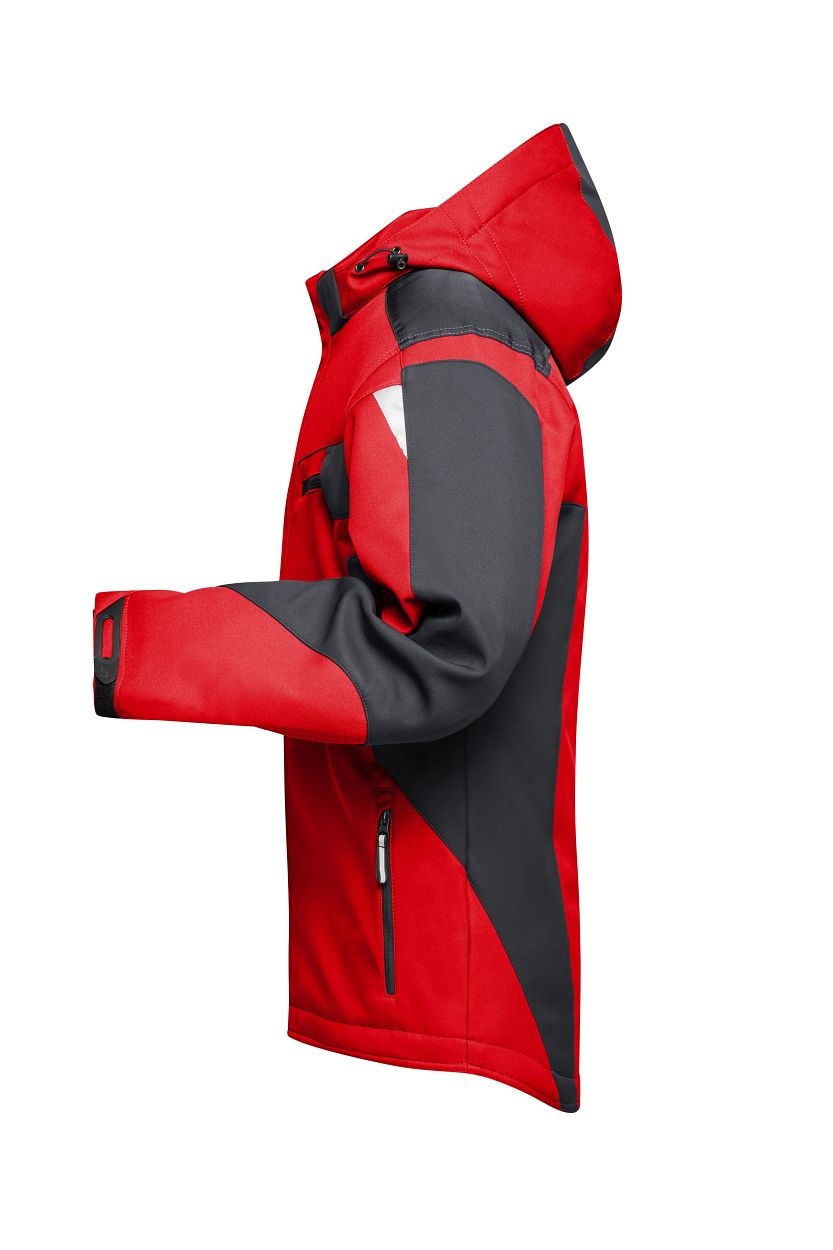 Craftsmen Softshell Jacket - STRONG - "JN824" in Red/Black, Größe 6XL - Daiber