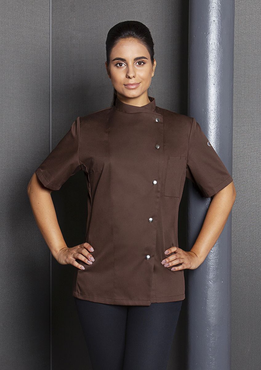Damenkochjacke Greta Größe 58 in Hellbraun von Karlowsky