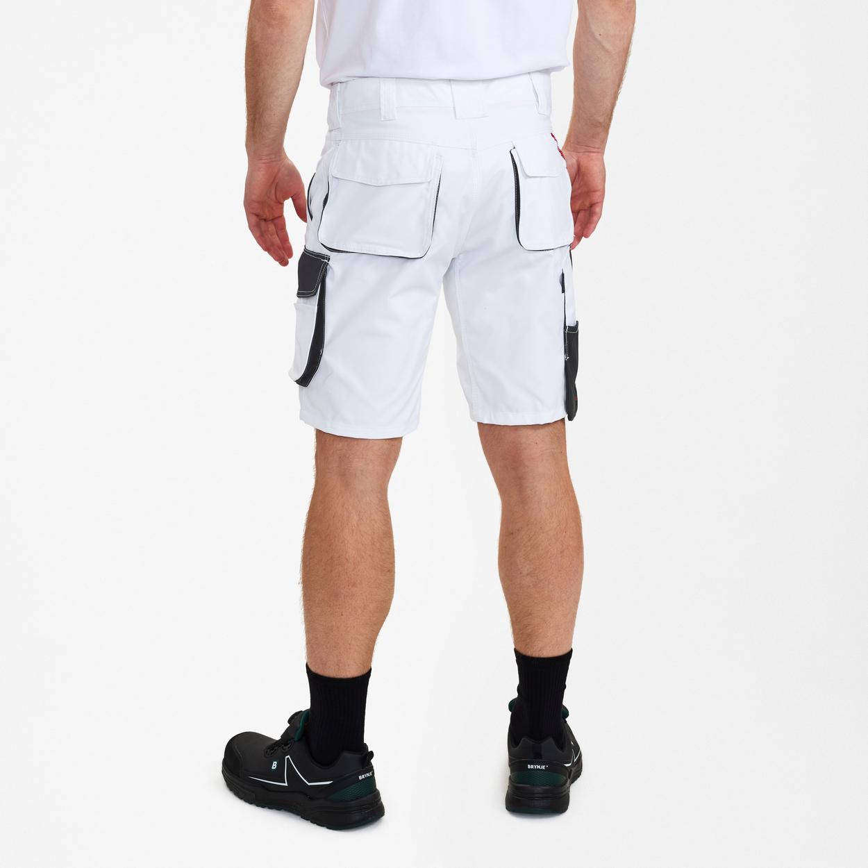 ENGEL Galaxy Arbeitsshorts in Weiss/Anthrazit Grau, Größe 54