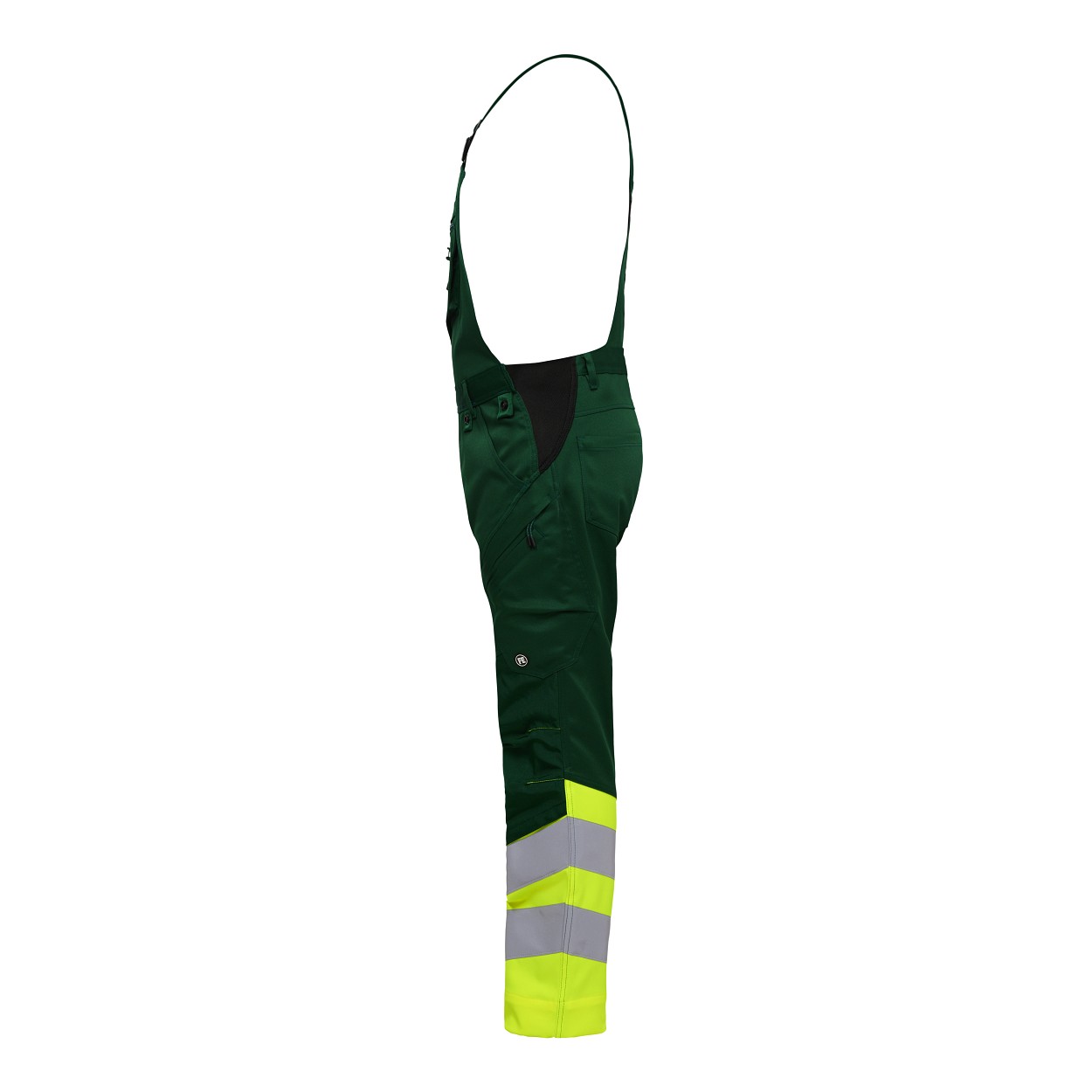 ENGEL Safety Latzhose in Green/Hivis yellow, Größe 26