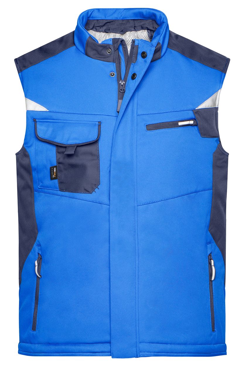Craftsmen Softshell Vest - STRONG - "JN825" in Royal/Navy, Größe 6XL - Daiber