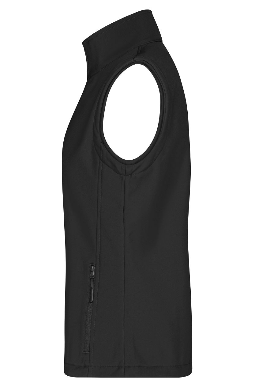 Ladies' Promo Softshell Vest "JN1127" in Black/Black, Größe 2XL - Daiber