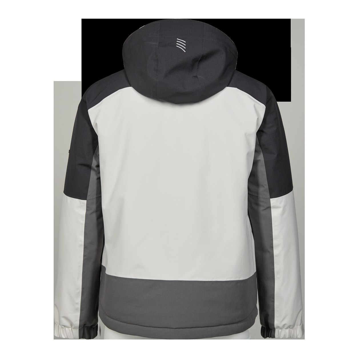 ENGEL Entire Winterjacke in Bone White / Anthracite Grey, Größe 2XL