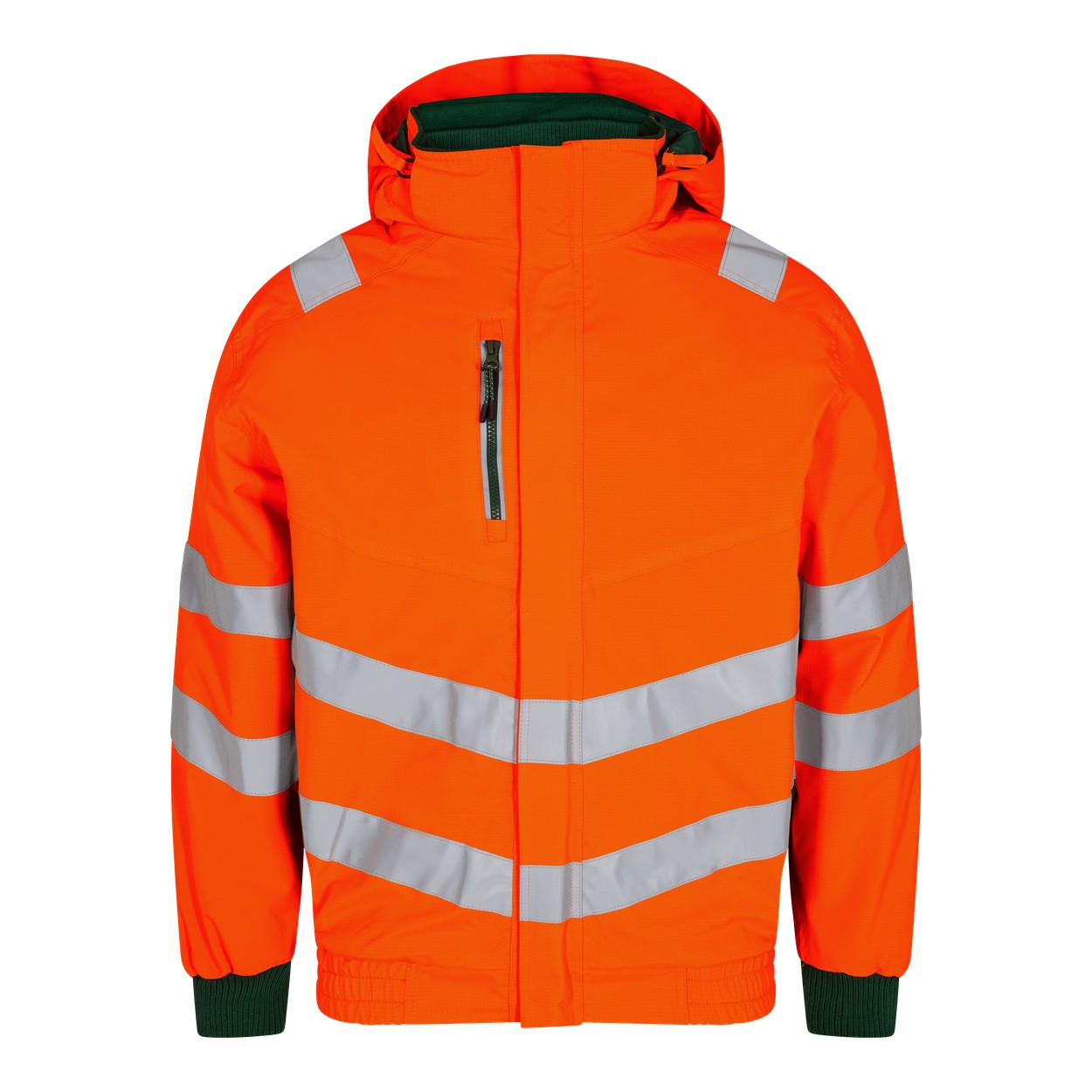 ENGEL Safety Pilotjacke in Orange/Grün, Größe XS