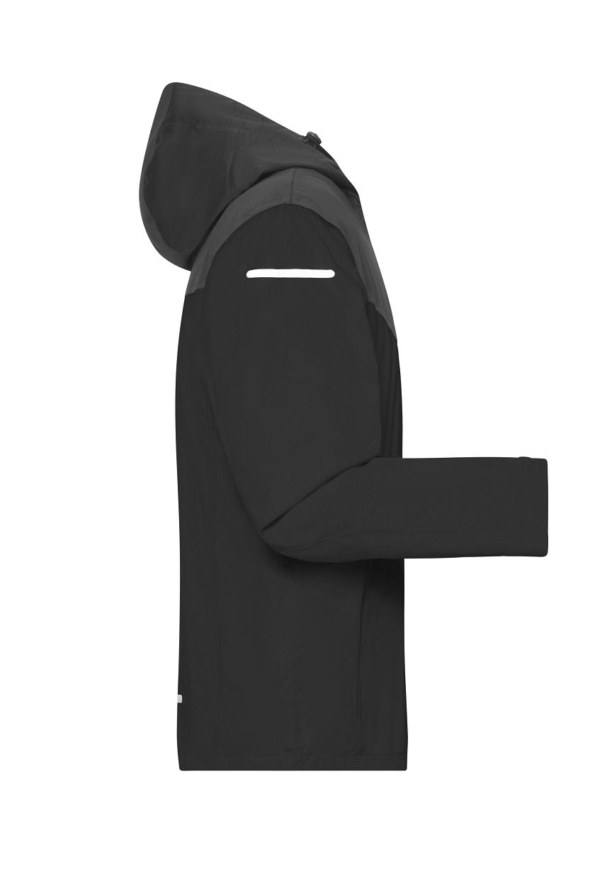 Men's Allweather Jacket GRS "JN1180" in Black/Carbon/Light-Red, Größe 3XL - Daiber