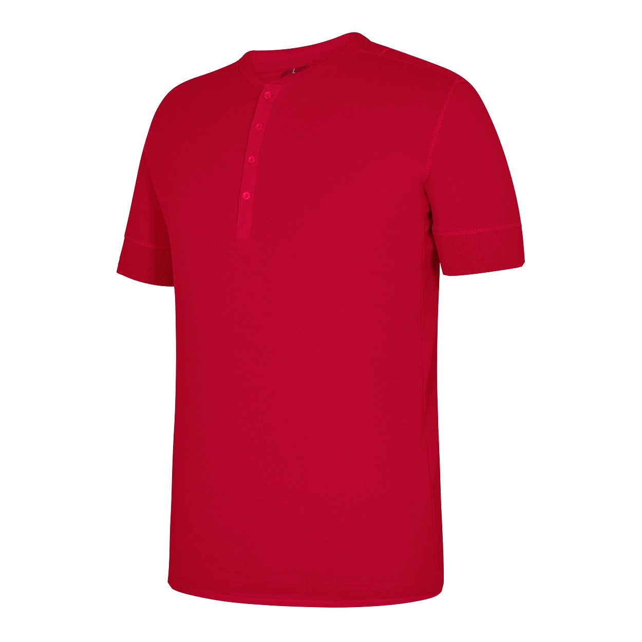 ENGEL Extend Grandad T-Shirt in Tomato Red, Größe XS