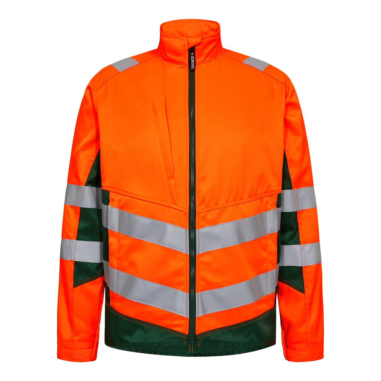 ENGEL Safety Light Arbeitsjacke in Orange/Grün, Größe XS