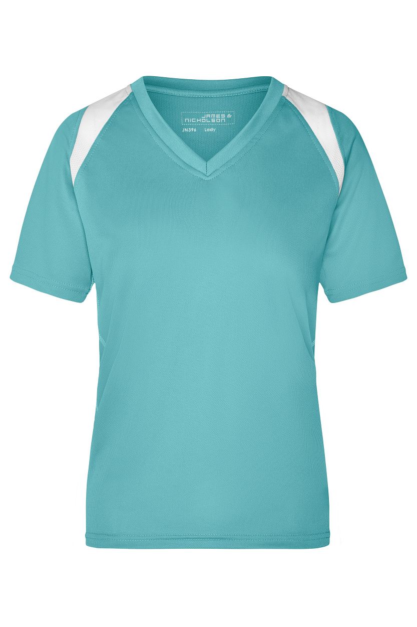 Ladies' Running-T "JN396" in Mint/White, Größe 2XL - Daiber