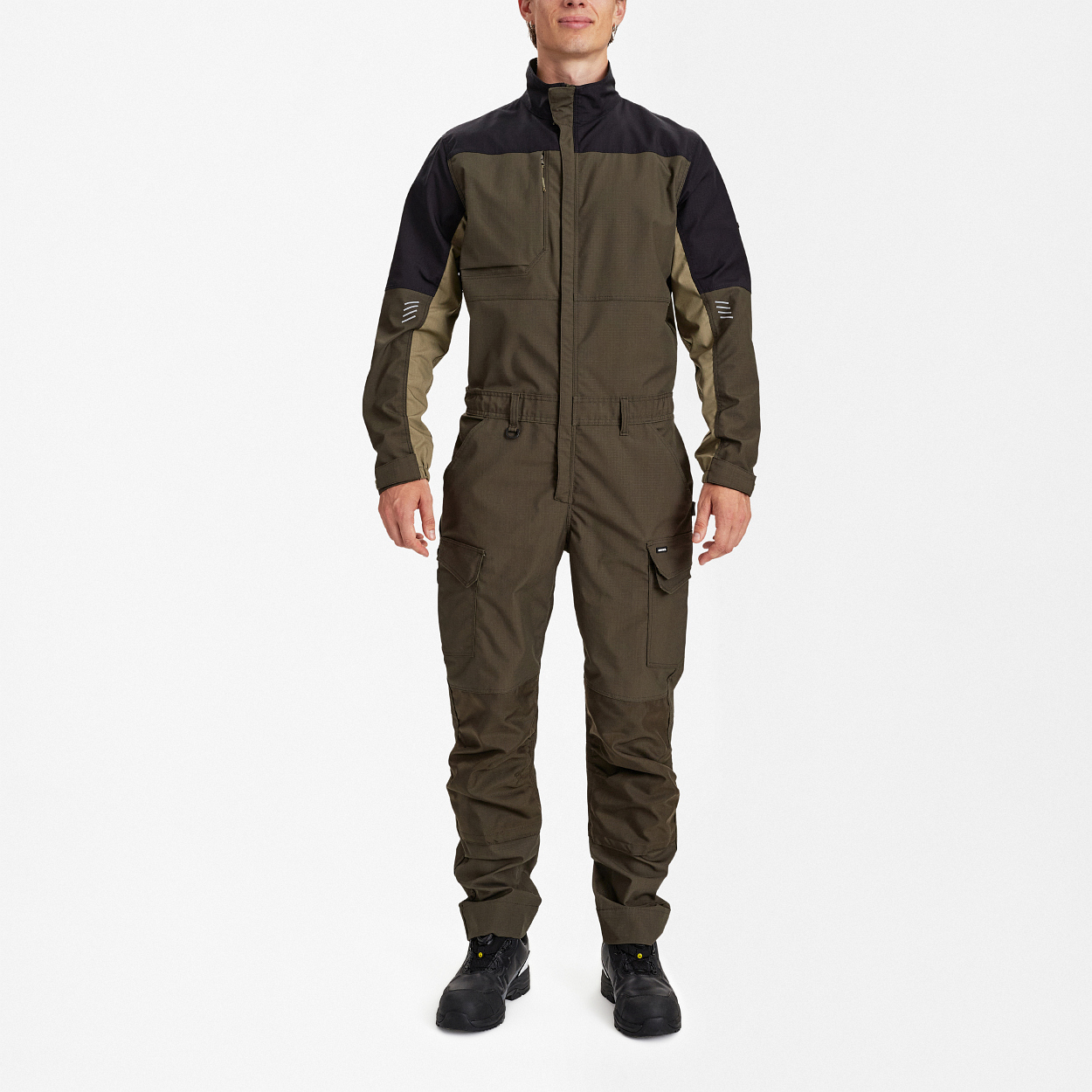 ENGEL Entire Overall mit Stretch in Forest Green/Schwarz, Größe XS