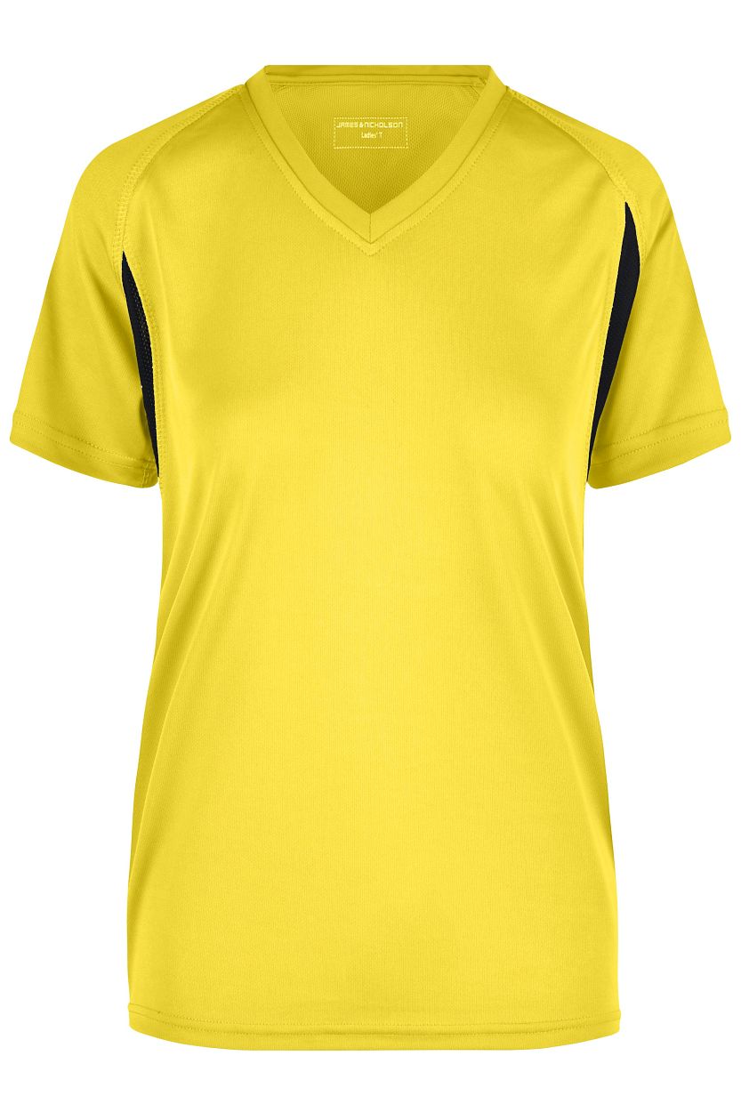Ladies' Running-T "JN316" in Yellow/Black, Größe 2XL - Daiber