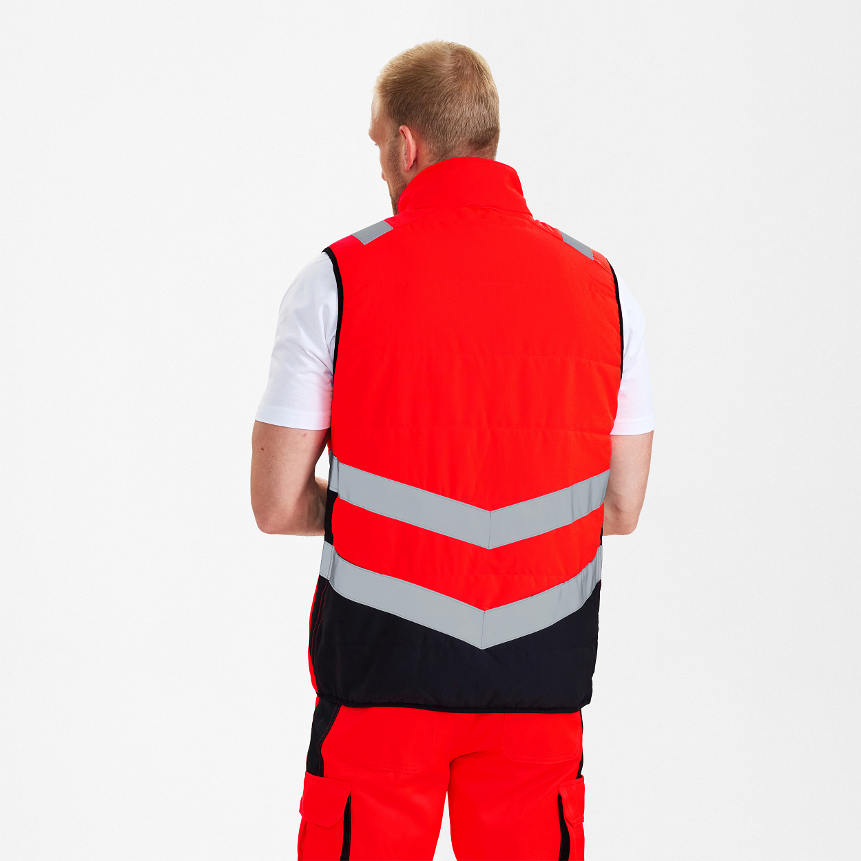 ENGEL Safety Stepp-Innenweste in Rot/Schwarz, Größe XS