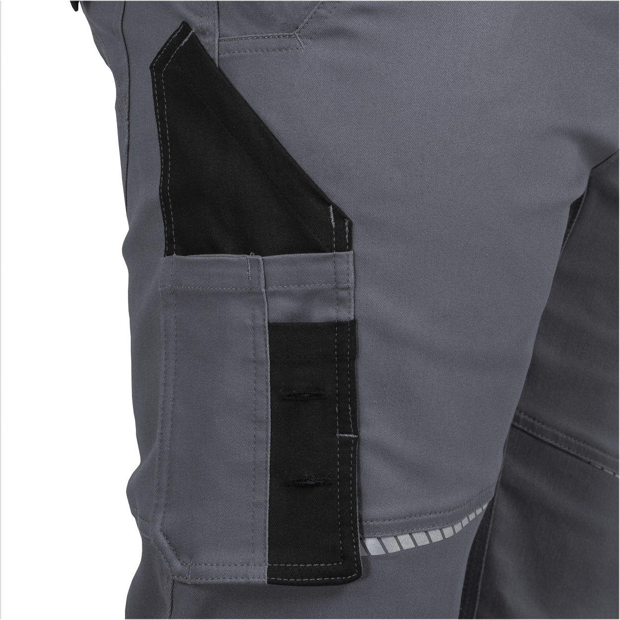 Damen-Bundhose Flex Line Grau/Schwarz FLXDH, Gr. 52 von Leibwächter