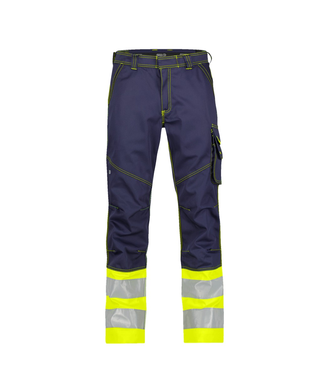 Warnschutzhose "DASSY® Phoenix" in DUNKELBLAU/NEONGELB, Größe 58 - langer Schritt PESCO64